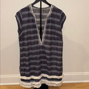 Bleu Rod Beattie Navy and White Coverup